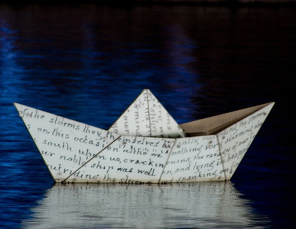Large paper boat
