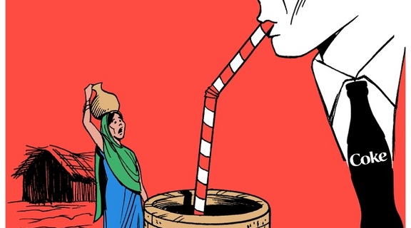 Homepage coca cola crisis in india by latuff2