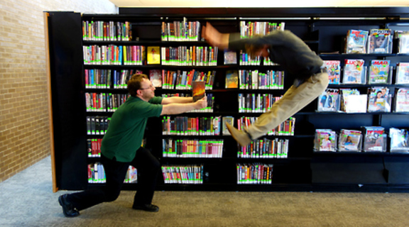 Homepage fighting in library
